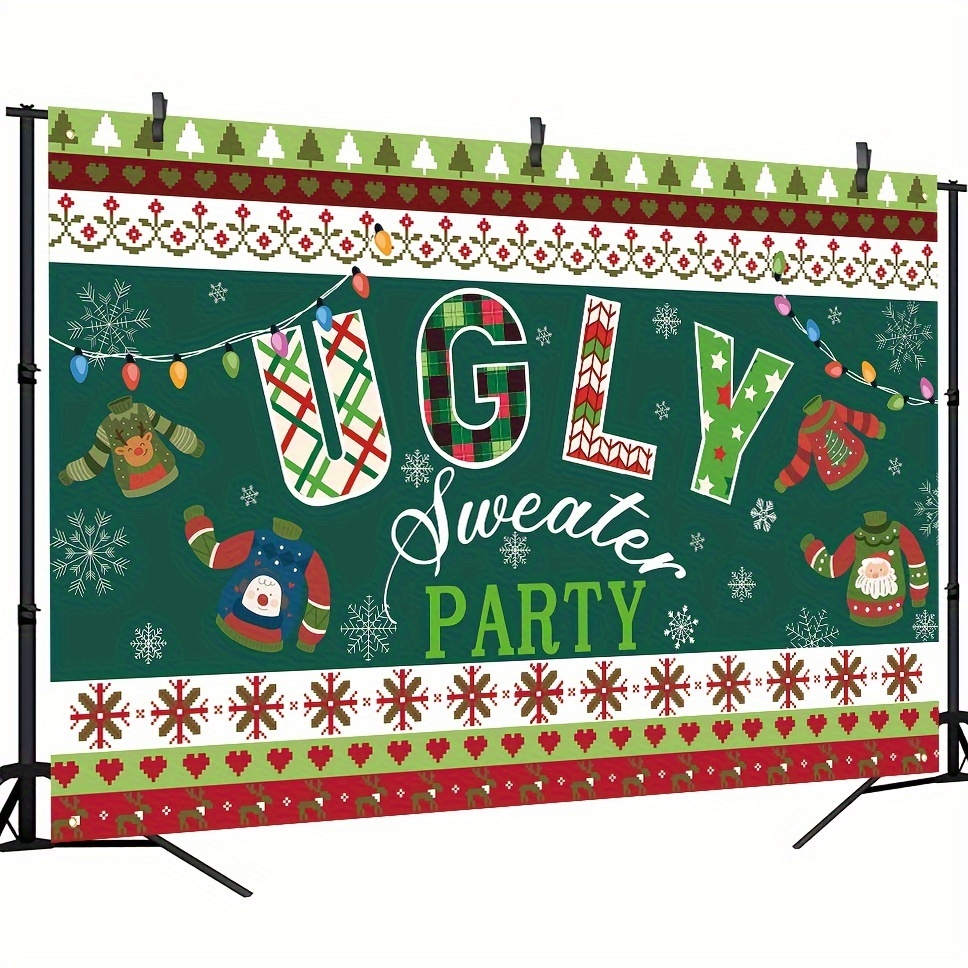 Ugly christmas sweater outlet party banner