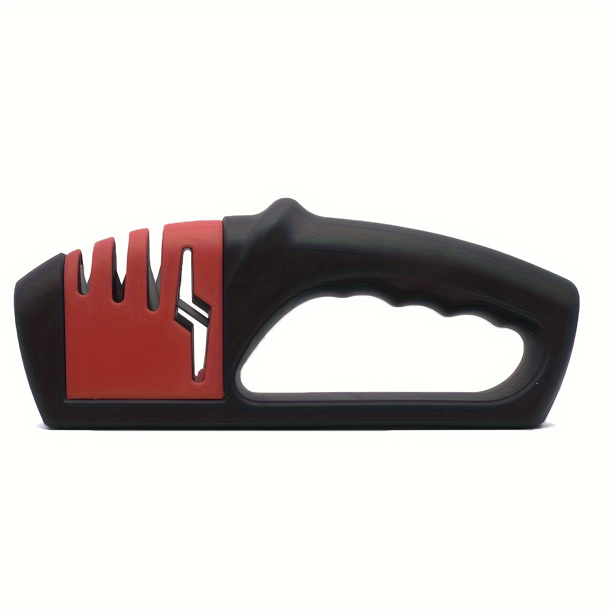 1pc/4 Stages (black&red) Portable Knife Sharpener For Ceramic And