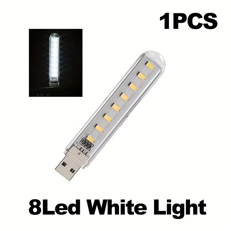 8 Leds Mobile Puissance USB Lampe LED Éclairage Ordinateur Petit