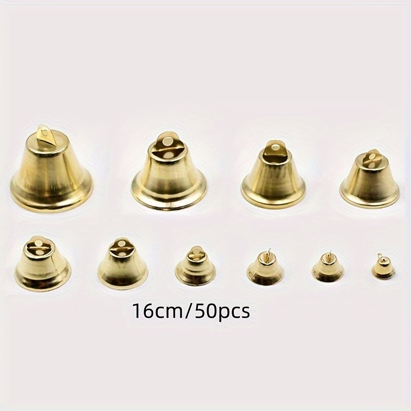 1cm 2cm Small Bells For Crafts Mini Jingle Bells Gold Silver Pet Hanging  Metal Bell Wedding Christmas Decoration Accessories