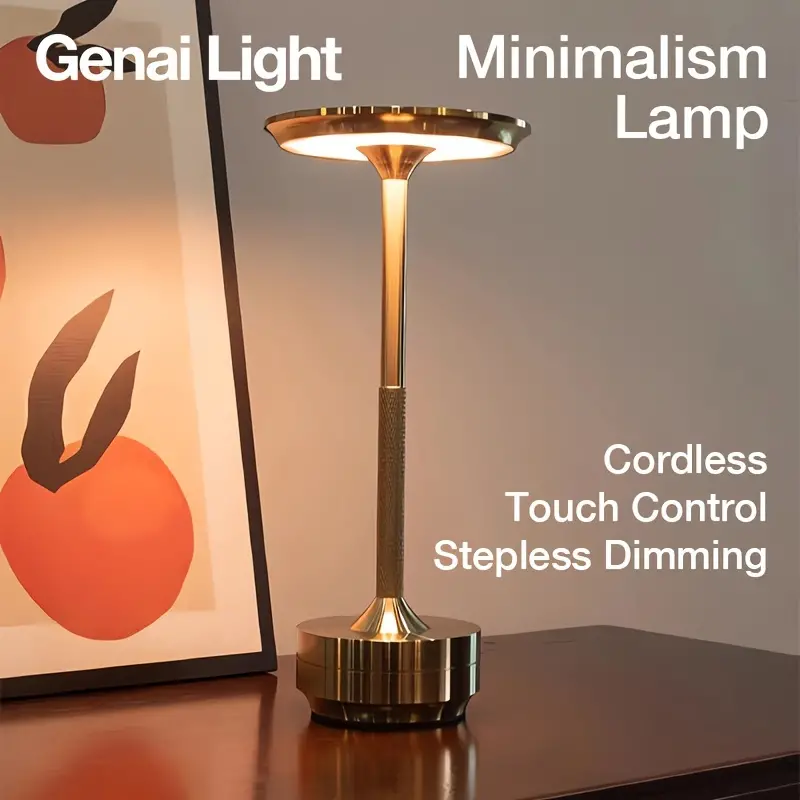 1 pièce lampe de table sans fil minimaliste contrôle tactile - Temu France