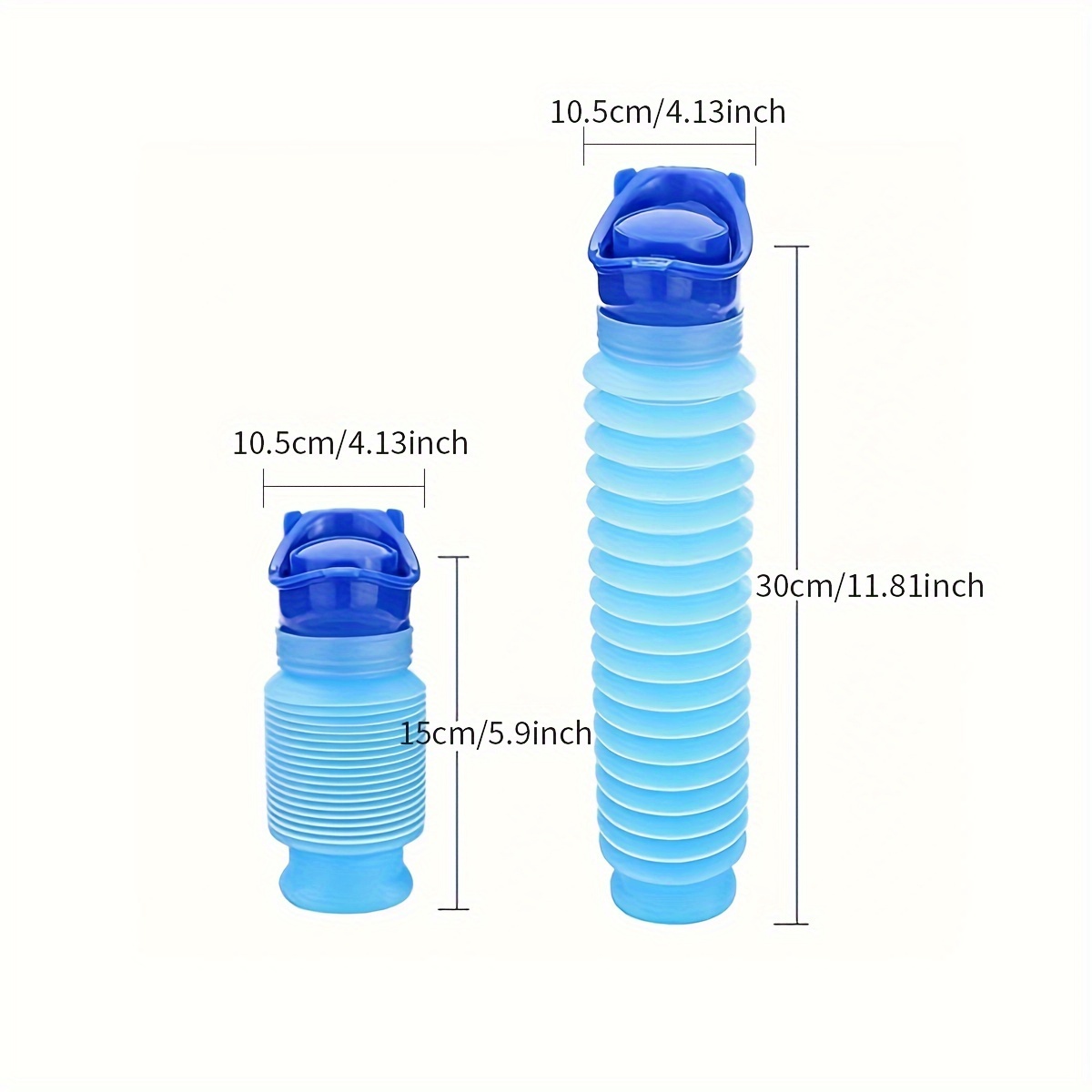 Orinatoio riutilizzabile di emergenza portatile termoretraibile personale  mobile wc vasino bottiglia di pipì per bambini adulti campeggio auto  viaggio (750 ml)