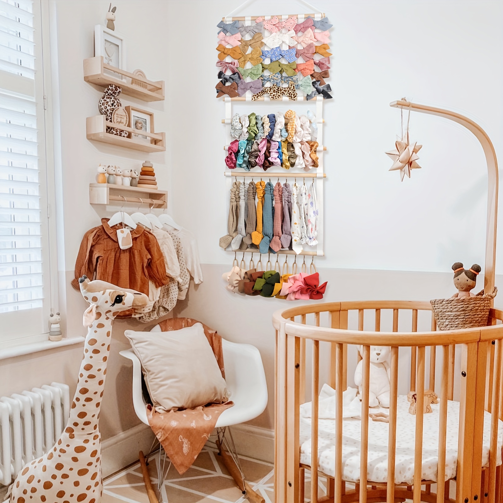 Soporte Accesorios Cabello Pared Mujeres Niñas Organizador - Temu