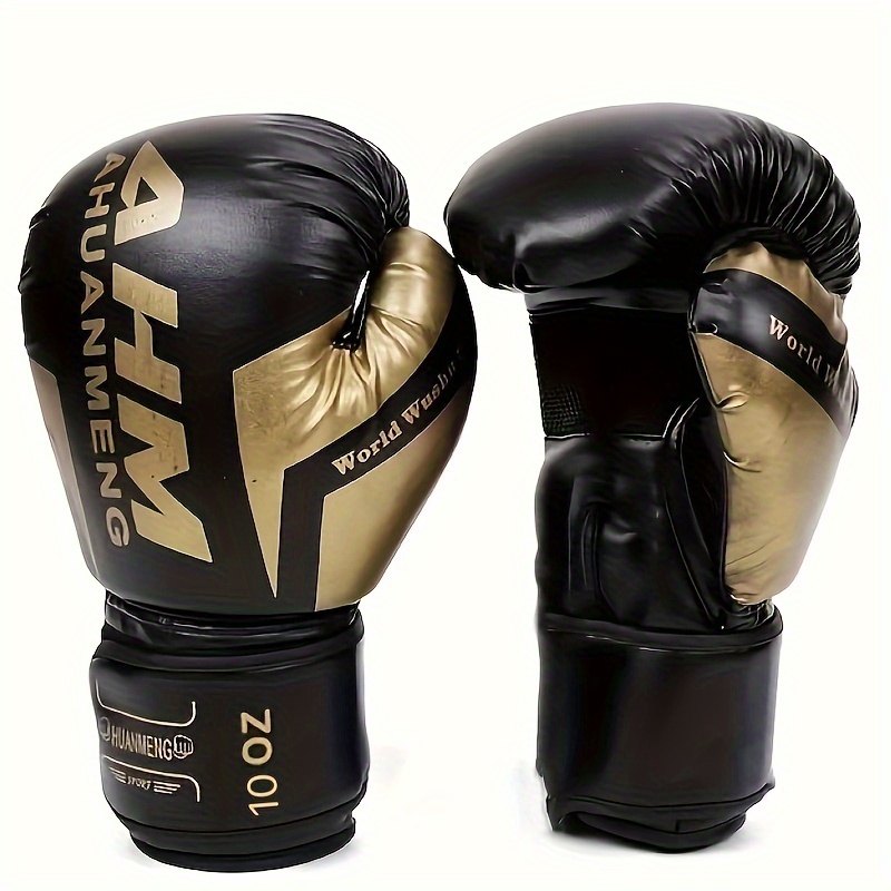 Guantes de boxeo para hombre, cuero real, guantes de entrenamiento Muay  Thai, guantes de boxeo para boxeo, guantes de boxeo y bolsas de boxeo
