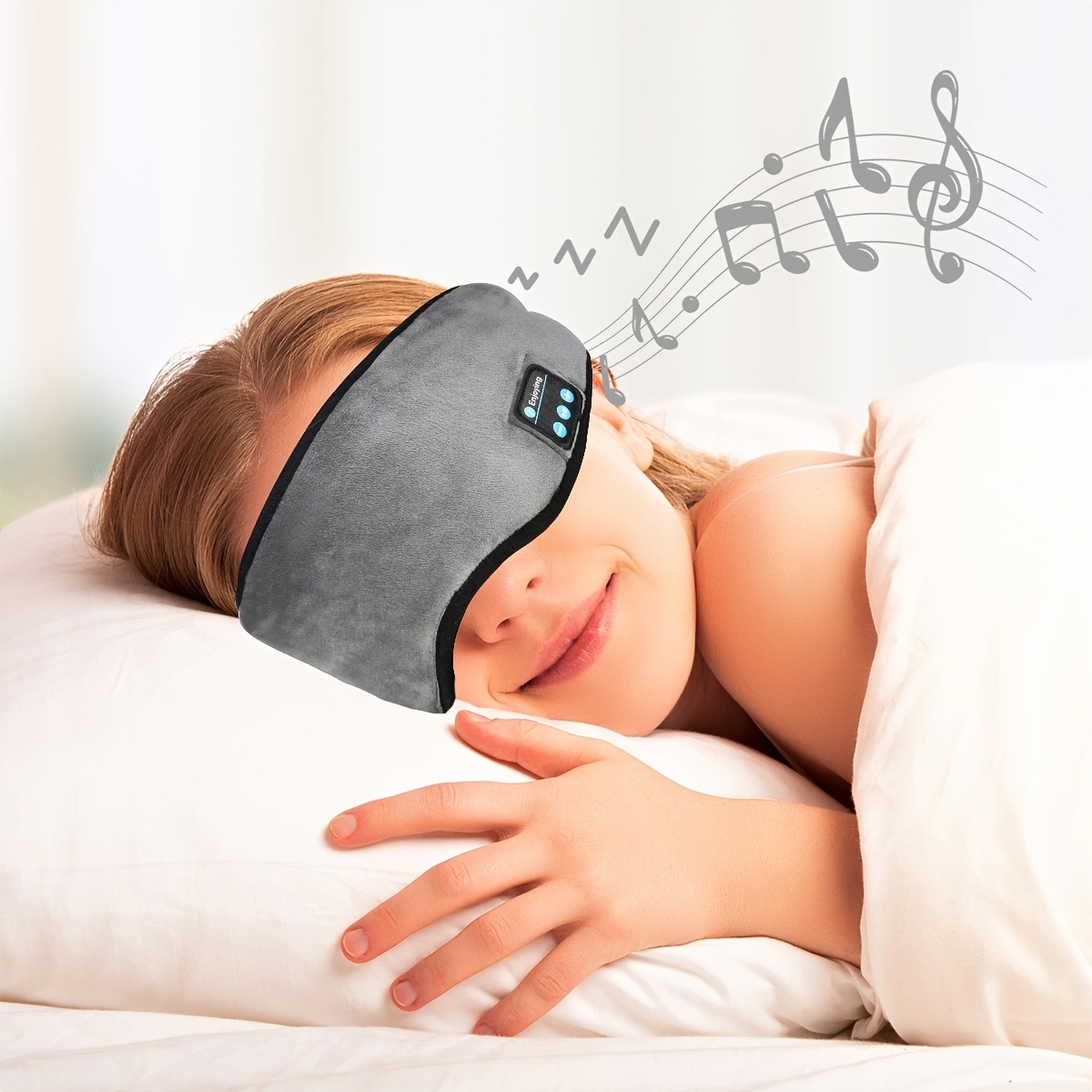 Auriculares para dormir, inalámbricos, diadema Bluetooth, cómoda máscara de  ojos para dormir, diadema deportiva, accesorios tecnológicos, regalos de