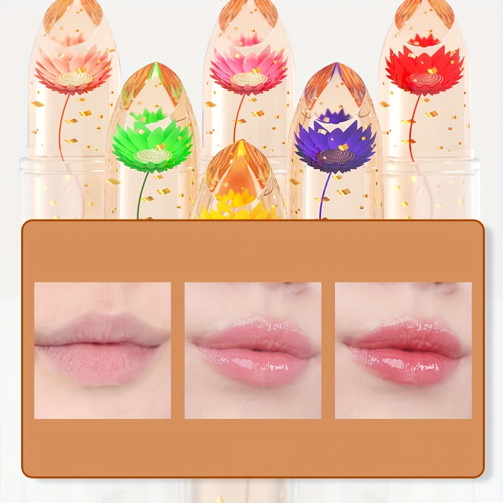 3 unidades de bálsamo labial que cambia de color, lápiz labial mágico  coreano, cambio de color, tinte de labios tintado, bálsamo de brillo de  manchas de larga duración, impermeable, hidratante de cristal de gelatina,  juego de lápices labiales  