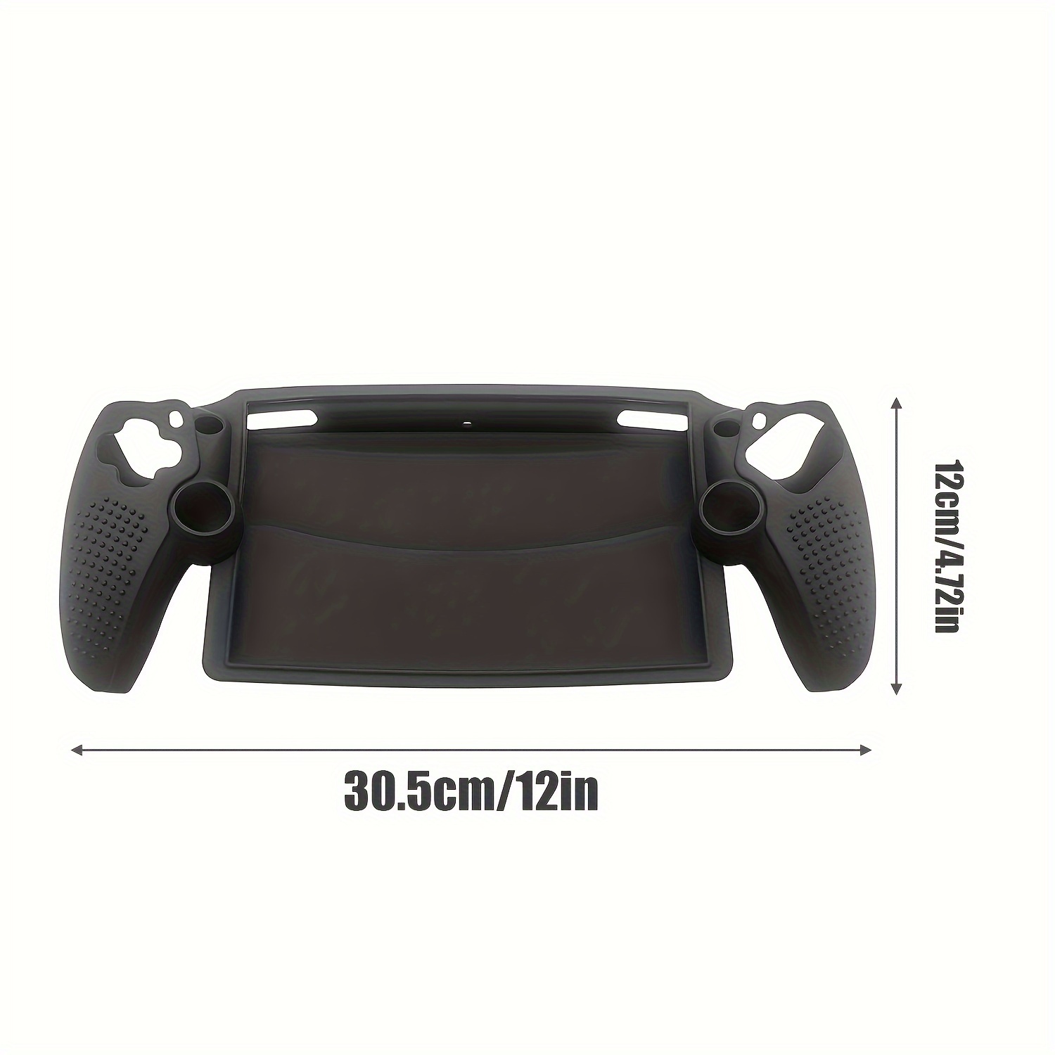 for Sony Playstation Portal Case Silicone Shock-Absorption Anti-Fingerprint  Scratch Resistant Cover Case for Playstation Portal - Black
