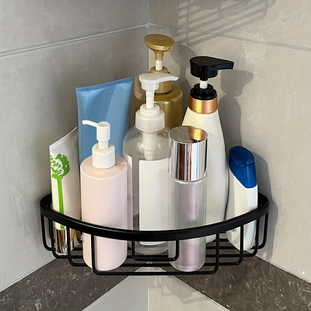 Suction Cup Organizer Bathroom Storage Rustproof Shelf Shower Caddy Wall  Rack Shelves Bathroom Trays and Soap Dishes Come with 3M Sticker