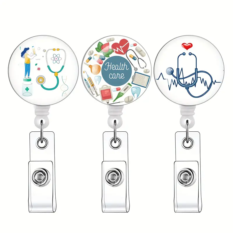 Medical Badge Reel: Add Sparkle Office Outfit Fun - Temu Canada