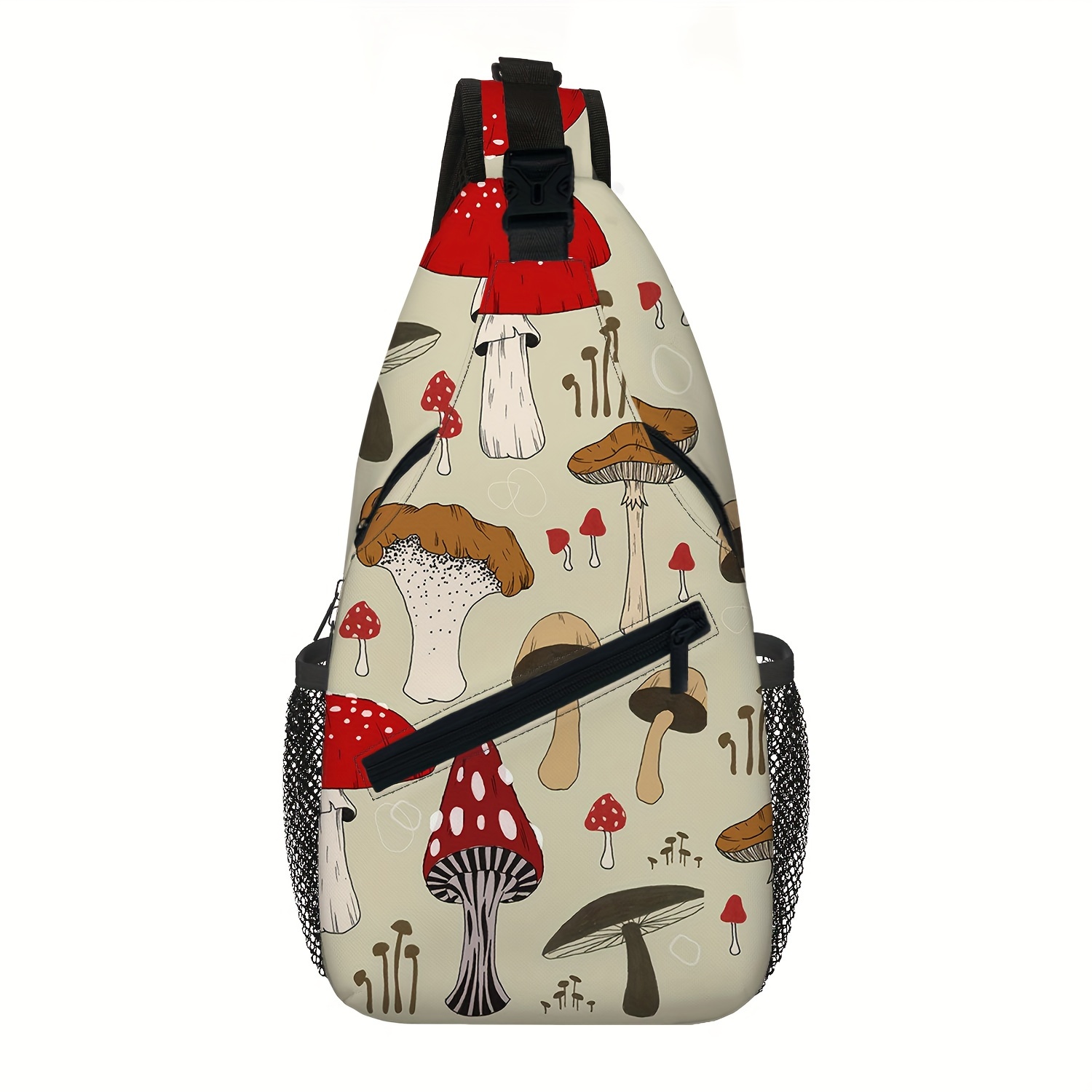 Cartoon Mushroom Sling Bag For Men