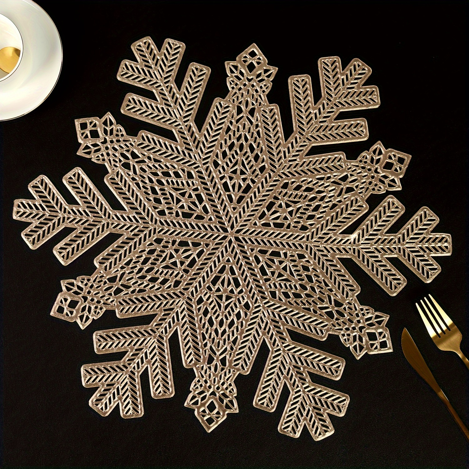 Plastic Placemats Snowflake Shape Heat Insulation Mat Non - Temu