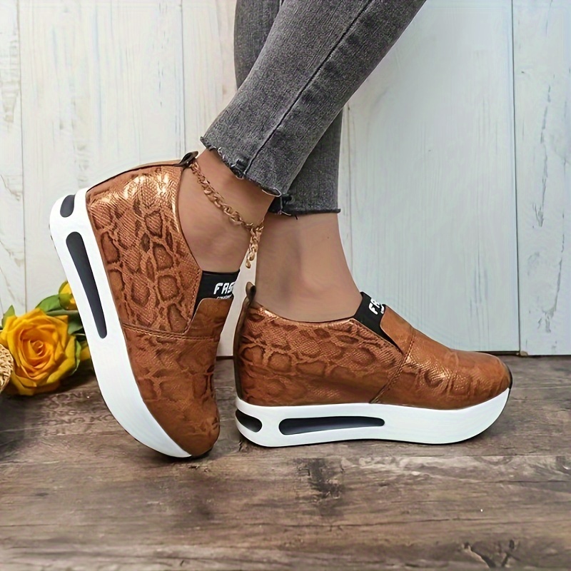 Snakeskin hotsell platform sneakers