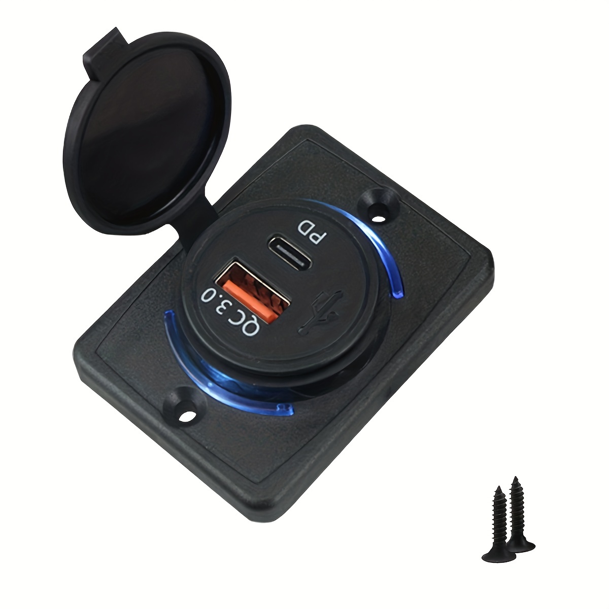 LOT OF 30 Blu Car Adapter Charger USB Port 12v-24v volt For iPhone and  Samsung