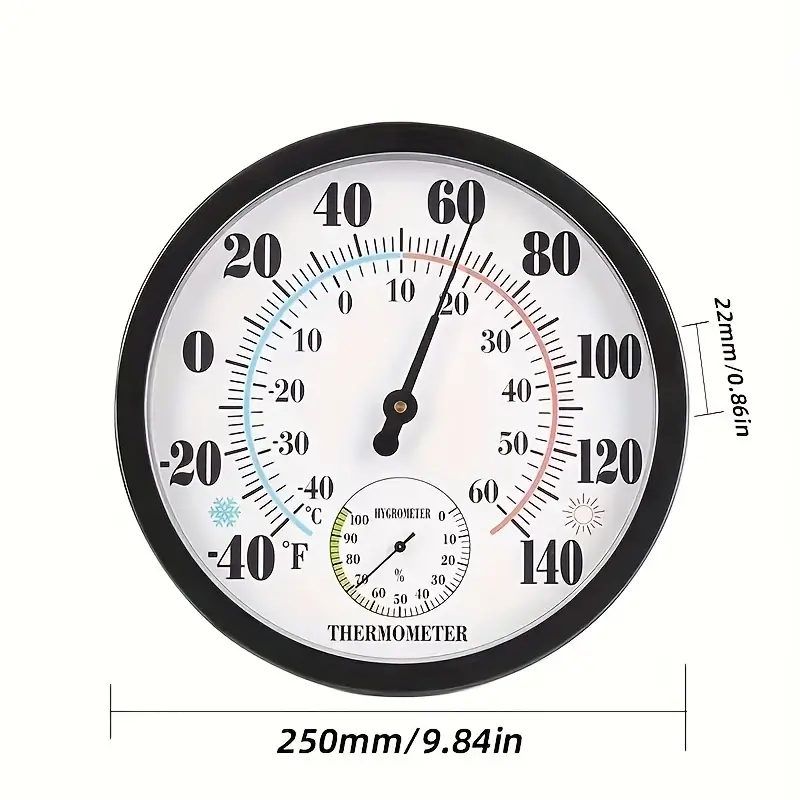 Household Thermometer And Hygrometer, Wall Mounted Thermometer And  Hygrometer Without The Use Of Batteries, Accurate Measurement, Common Such  As Homes, Offices, Schools, Hospitals, Etc, Useful Stuff - Temu