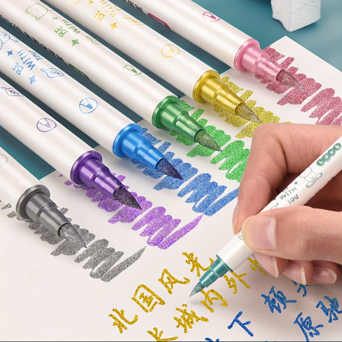 Double headed Thick Head Marker Pen For Hand painted Poster - Temu