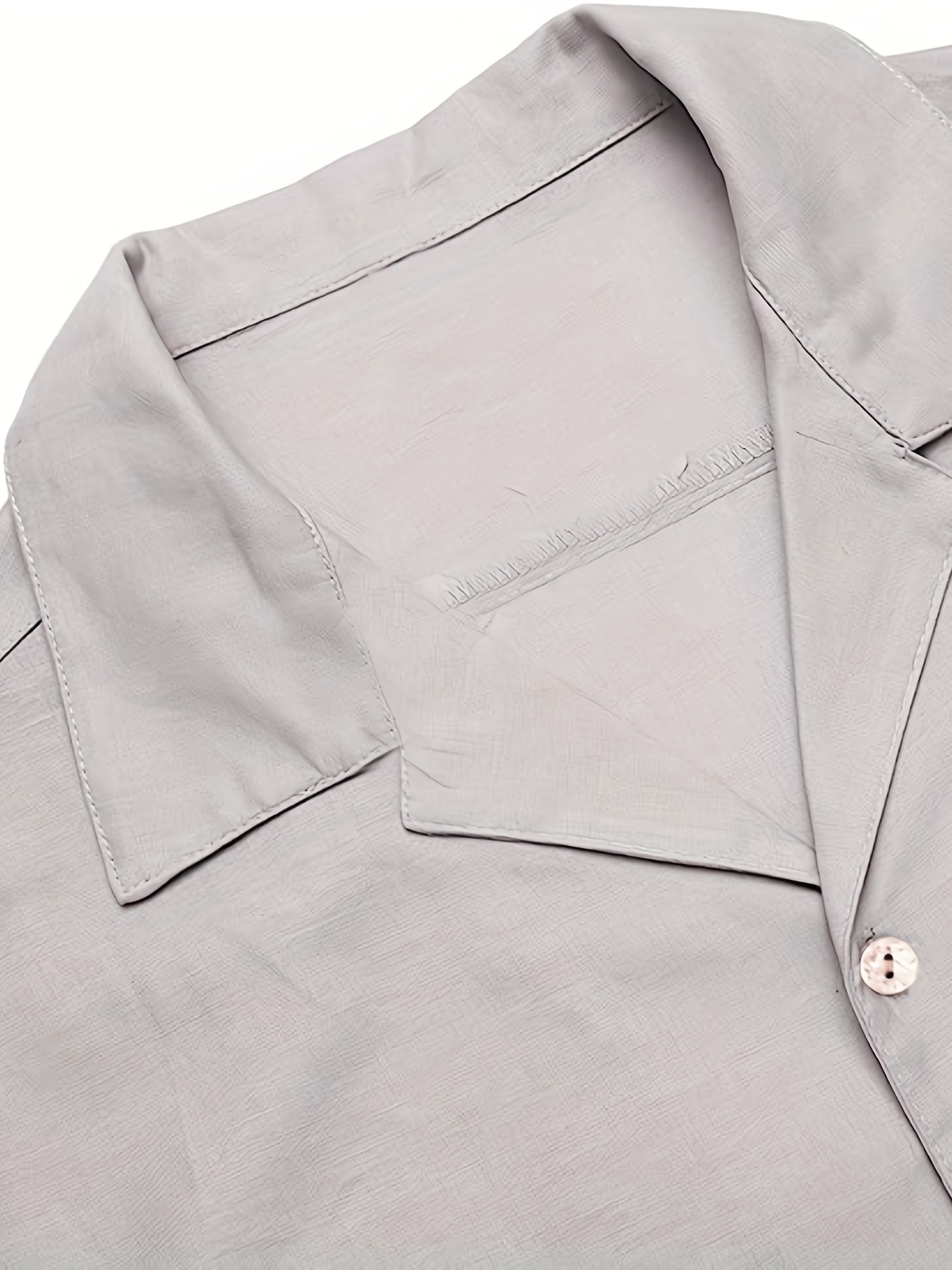 Grey Camp Collar Shirt