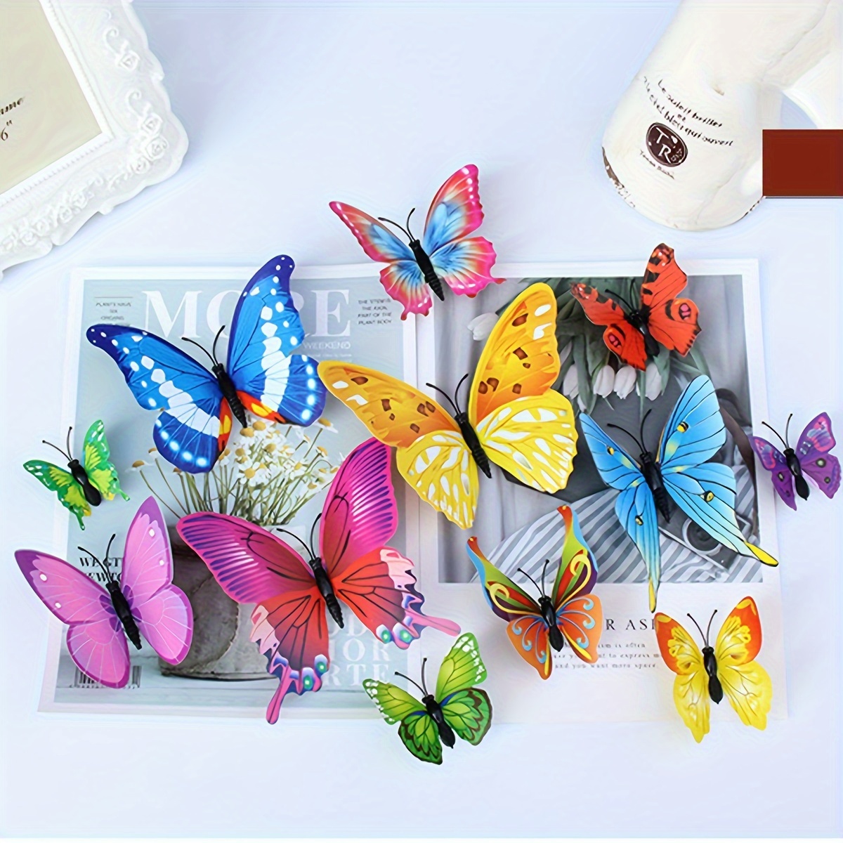 3d Three dimensional Double layer Simulation Butterfly - Temu