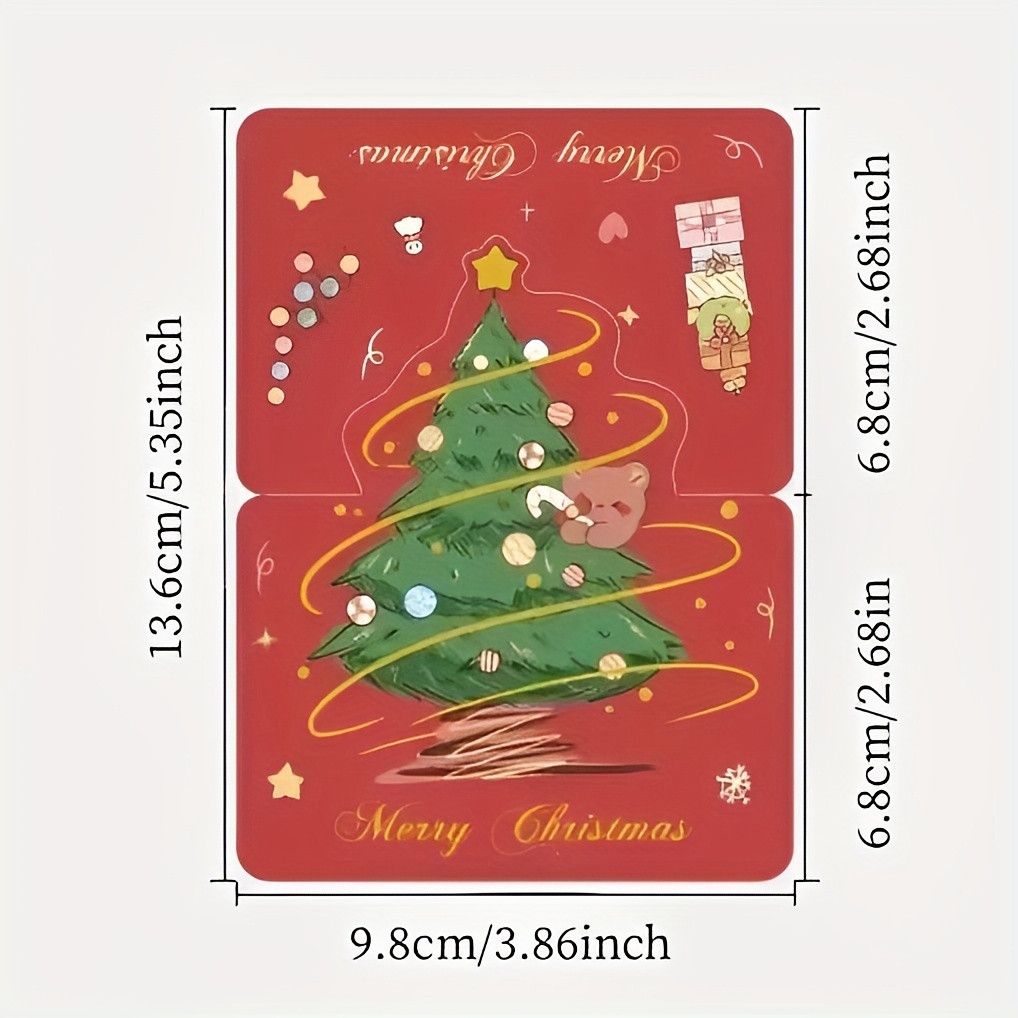 9枚 グリーティングカード クリスマスグリーティングカード