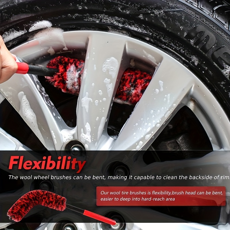 The Ultimate Auto Wheel Detailing Brush: Bendable - Temu