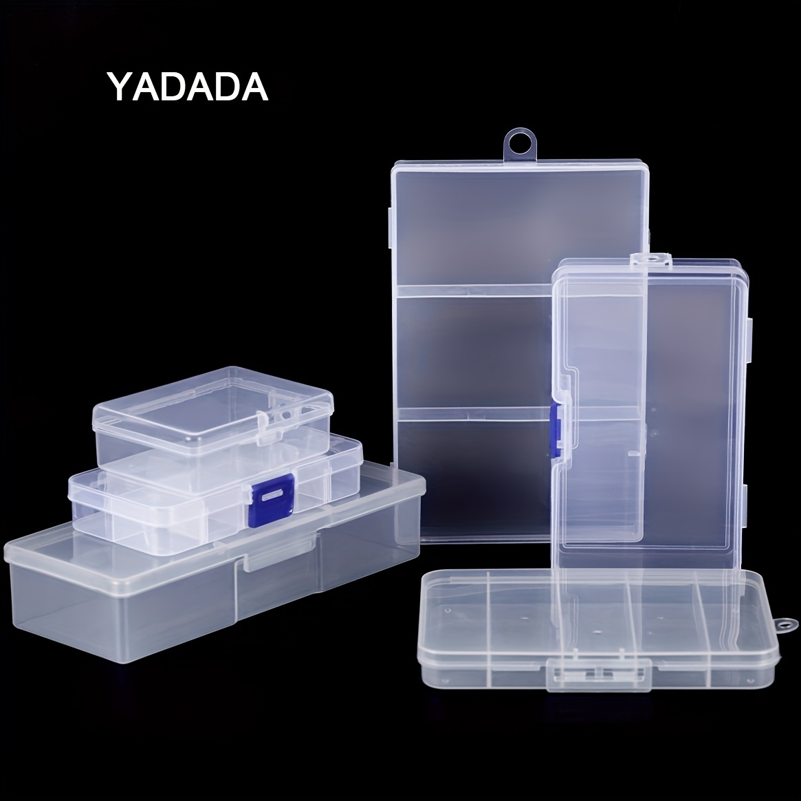 Clear Plastic Organizer Box Container Craft Storage - Temu Canada