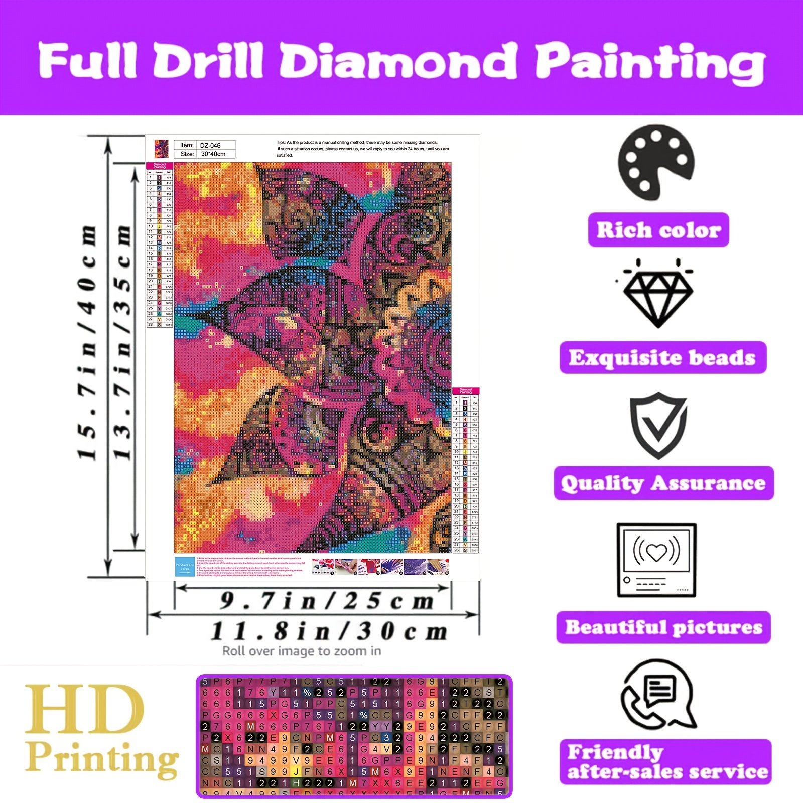 4 Pezzi 5d Diamond Painting Set Adulti Full Diamond Flower - Temu  Switzerland