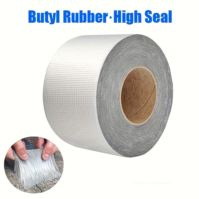 

1pc 5m Waterproof Sealing Tape, Strong Pipe Wall Leakproof Aluminum Foil Butyl Tape