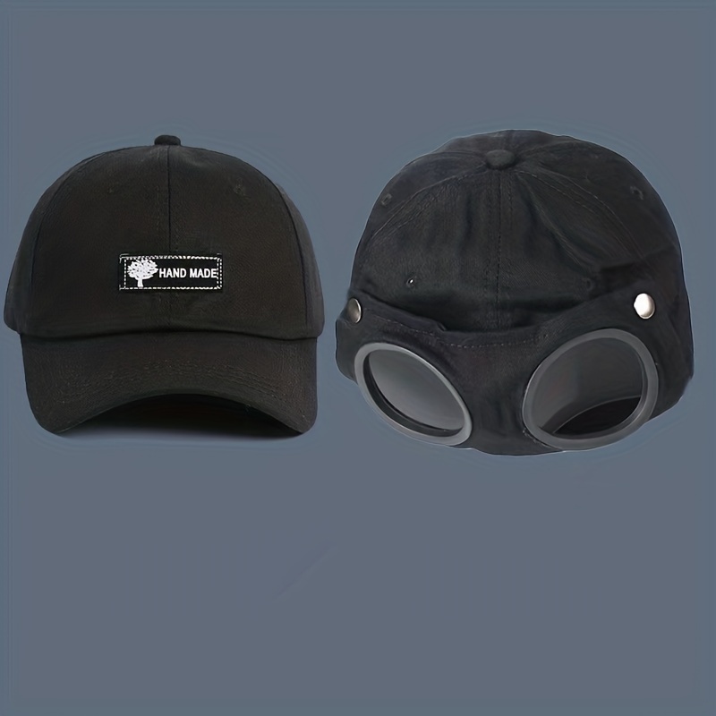 Aviator Hat with Glasses & Peaked Cap