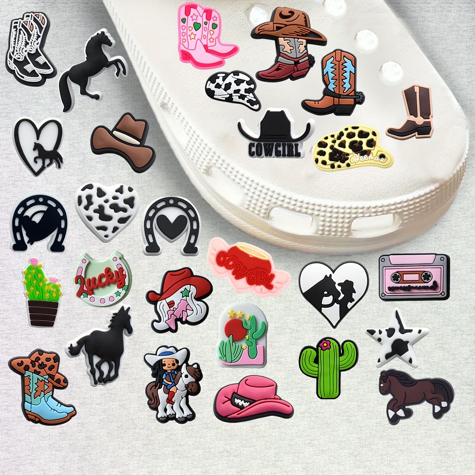 Cute Random Theme Shoe Charms For Clogs Bubble Slides - Temu