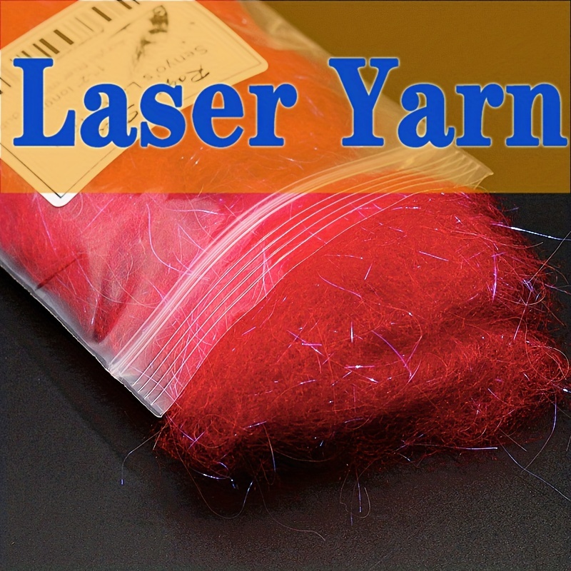 Senyo's Laser Yarn Dubbing Long Sparkle Acrylic Fiber Salmon - Temu Canada