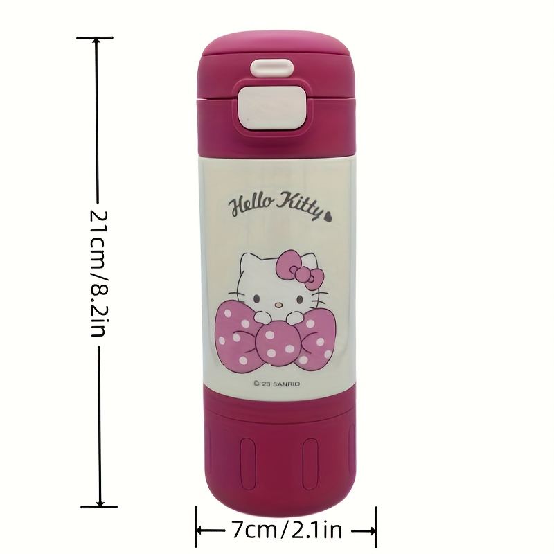 Hellokitty Water Bottle With Two Cup Lids And Straw, Cute Water Bottle,  Anti-fall Portable Insulated Water Bottle, Christmas Gift - Temu