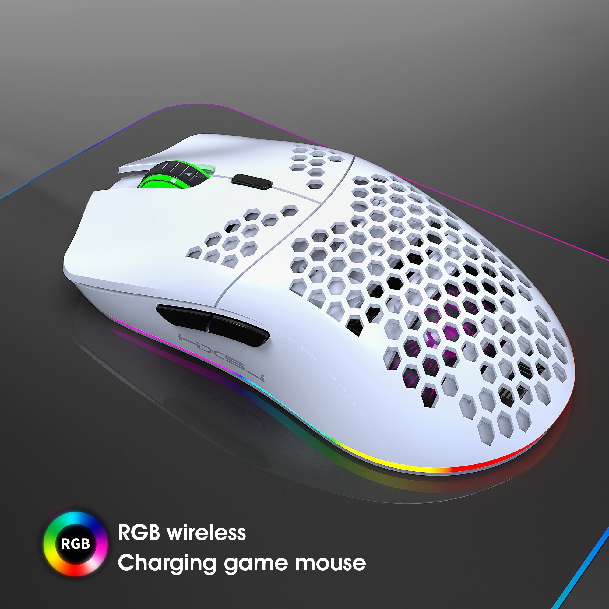 New X3 2.4G Wireless Bluetooth Wired Three-mode Lightweight Gaming Mouse  6-button 6-speed DPI Adjustable Photoelectric Mouse
