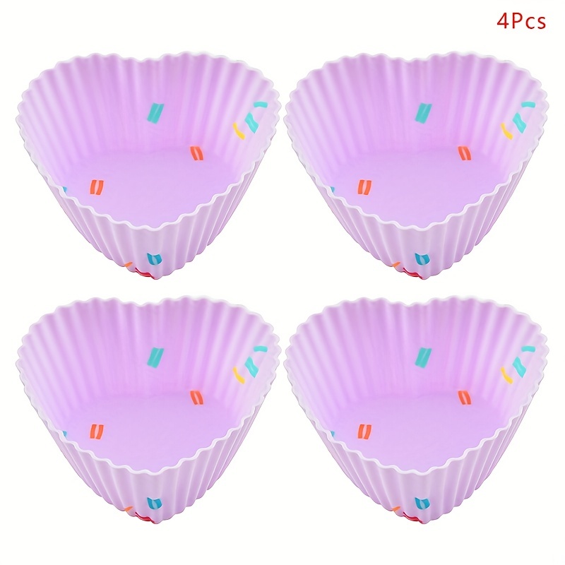 12pcs Silicone Cup Cake Muffin Chocolate Cupcake Cases Cookie Mould Baking  DIY