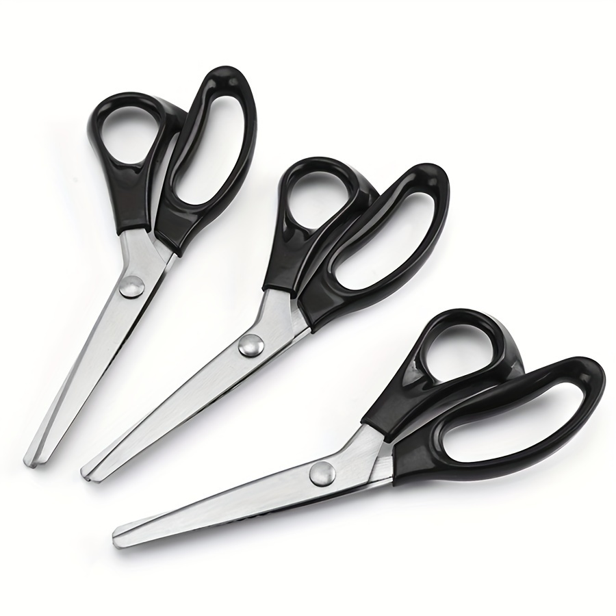 

1pc Stainless Steel Scissors Serrated Scissors Steel Tooth Handmade Scissors Clothing Fabric Sample Fabric Tailoring Scissors