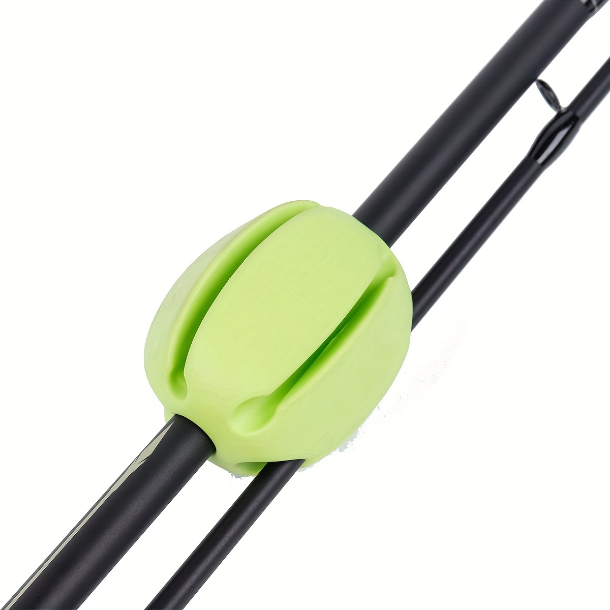 2pcs Reusable Fishing Rod Fixed Ball, Silicone Beam Rod Ball, Egg-Shaped  Rod Tie Downs Clip, Fishing Accessories