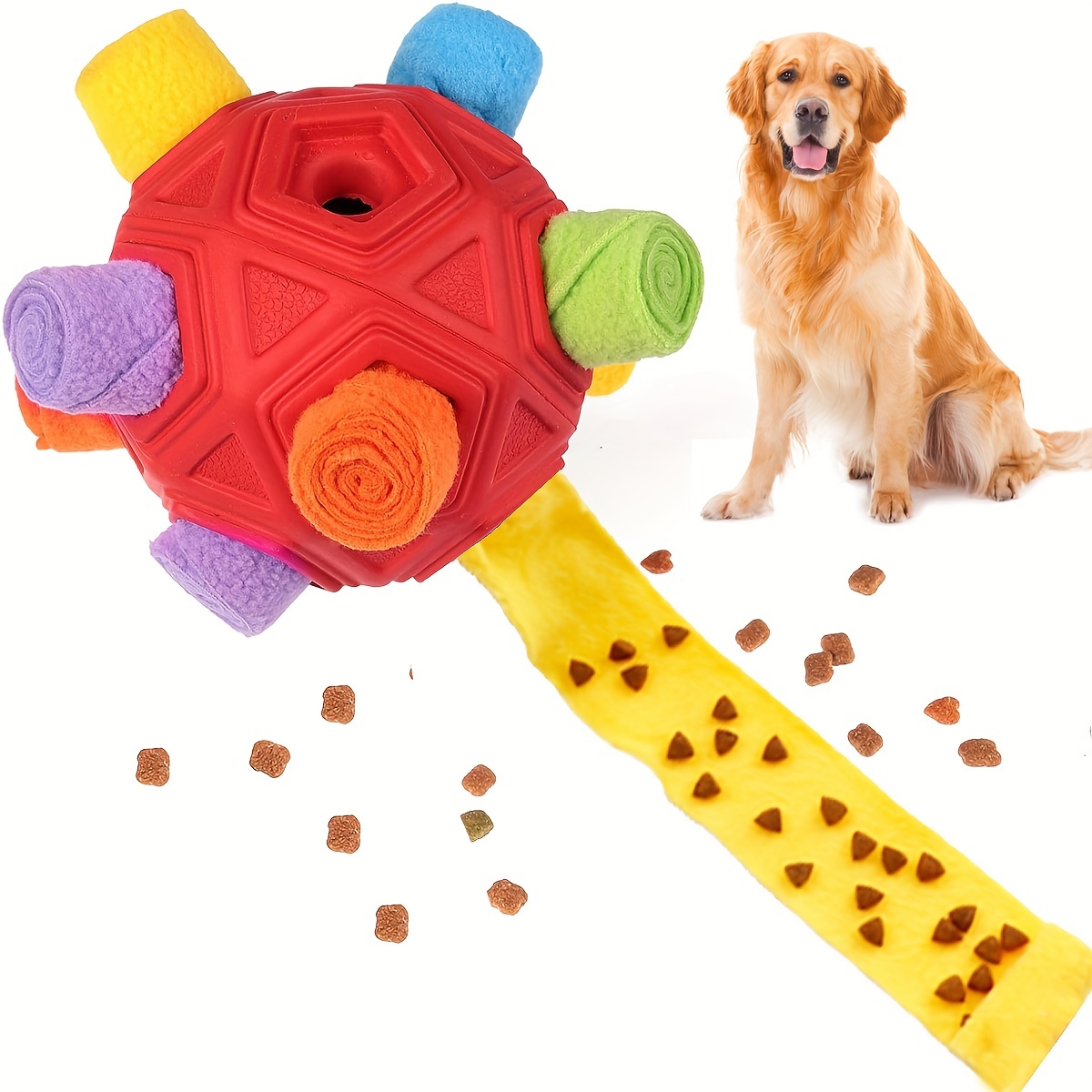 Dog Puzzle Toy with 3Pcs Small Balls Dog Enrichment Toys Interactive Dog Toy