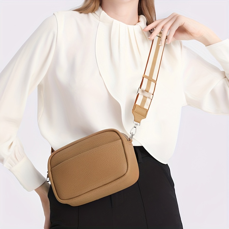 New Wide Strap Cosmetic Bag Shoulder Bag Handbag Mobile - Temu
