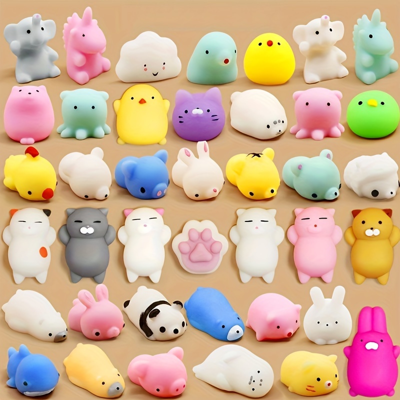 

5/20/50/100pcs Mini Kids Party Favors Random Animals Mini Squishes Toys, For Kids Boys Girls Birthday Gift, Classroom Prizes, Goodie Bag Stuffers Easter Gift
