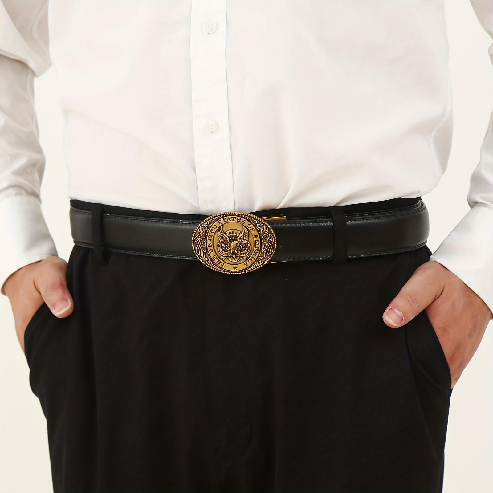 Versace Belt with round buckle, Men's Accessories