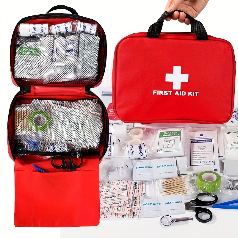 Medical First Aid Kit, Emergency Medical Kit, With First Aid Equipment  Medical Supplies, Portable Outdoor Hunting Camping Company Home Vehicle
