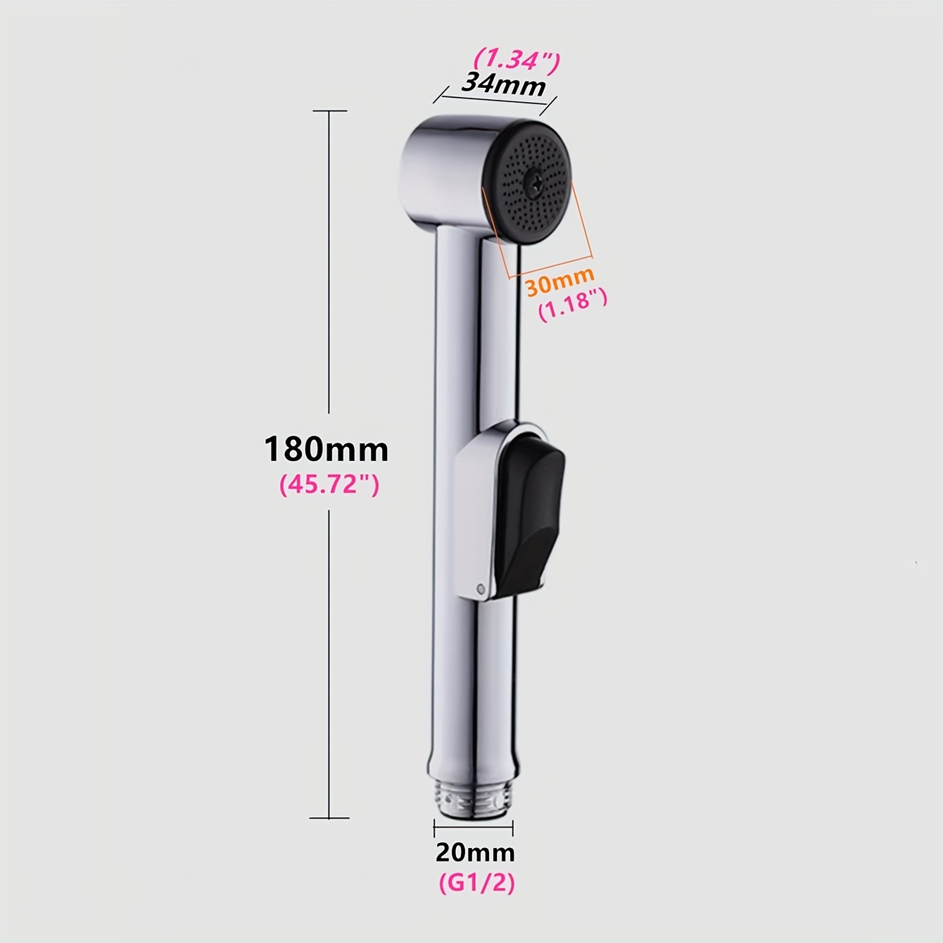 Arofa Handheld Toilet Bidet Sprayer for Toilet-Adjustable Water Pressure  Control with Bidet Hose for Feminine Wash, Stainless Steel Brushed Nickel