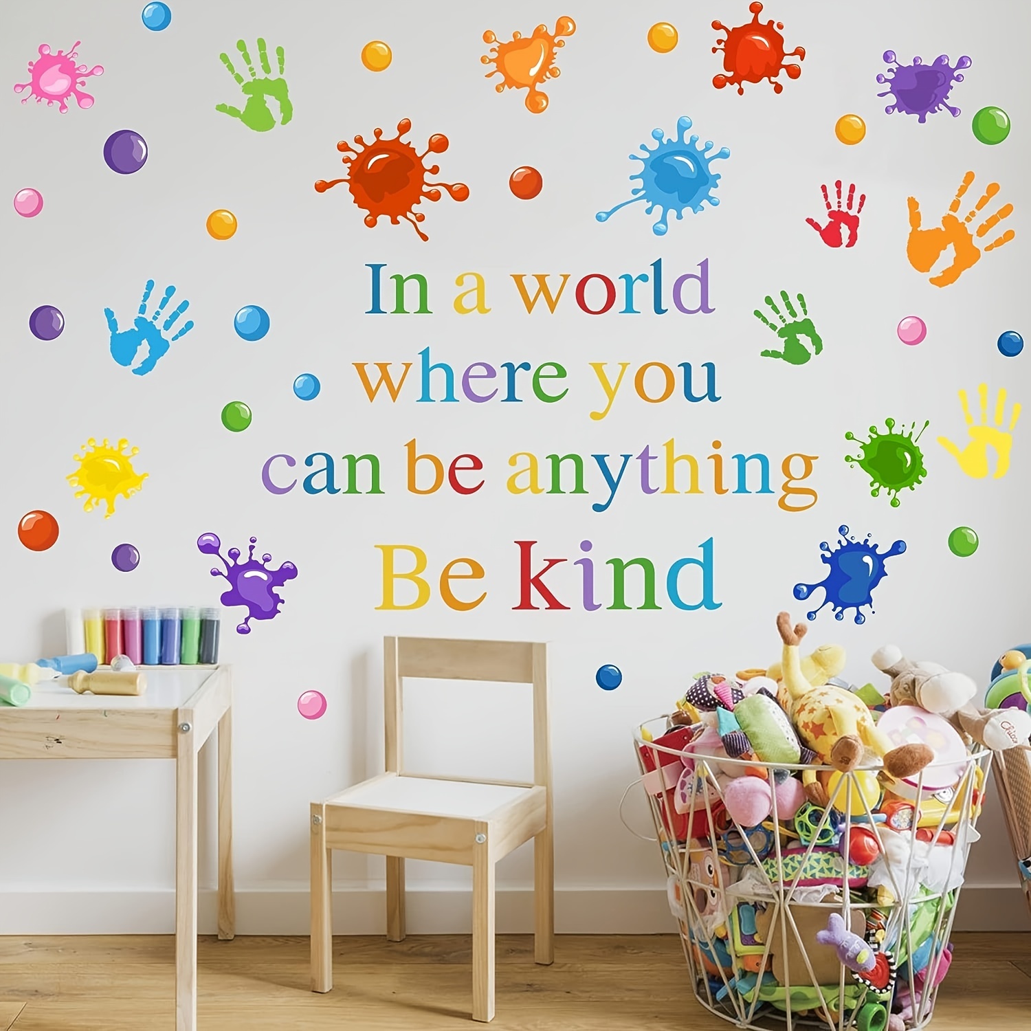 Colorful Inspirational Quotes Wall Stickers Watercolor Paint - Temu