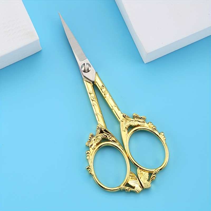 Black Blade Vintage Craft Orchid Scissors Super Sharp - Temu