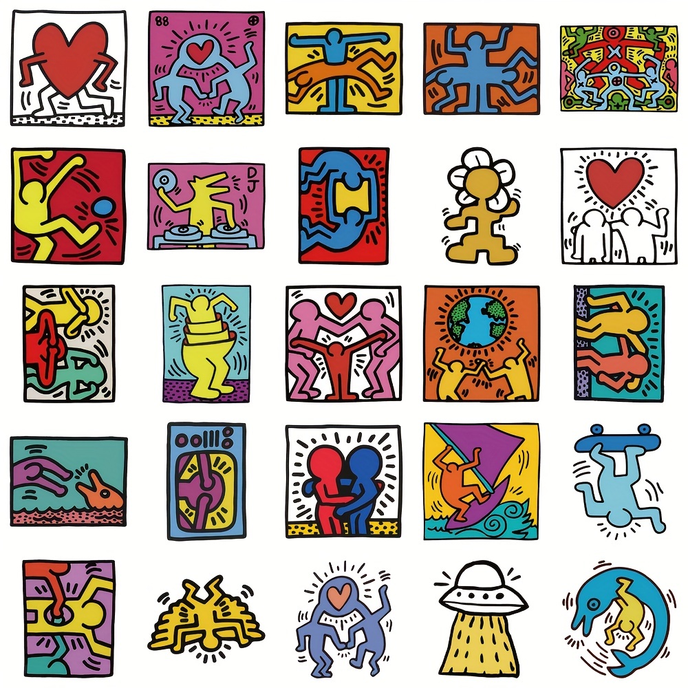 Keith Haring Pop Art Stickers