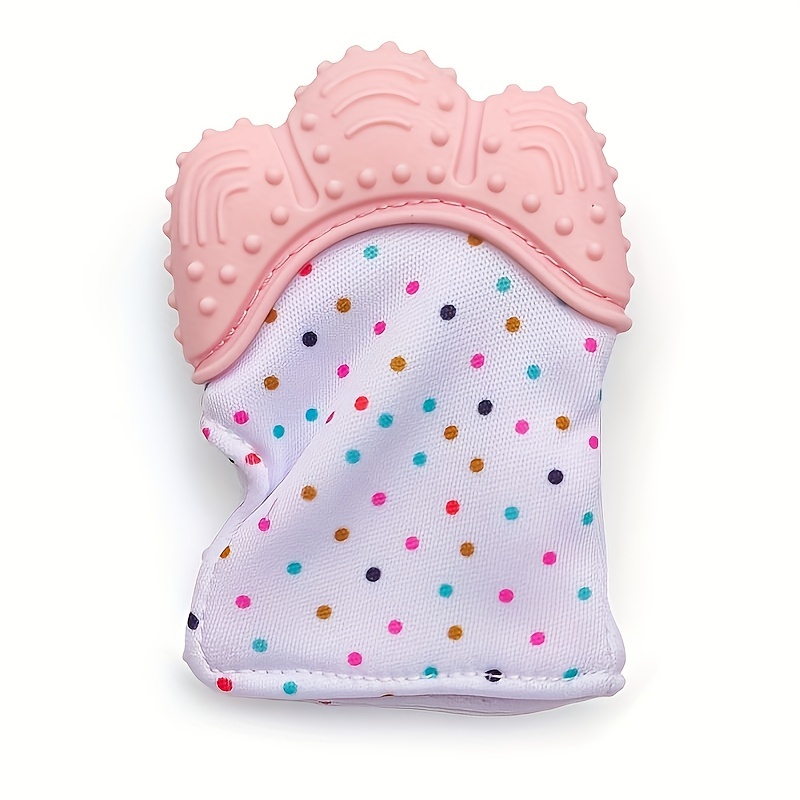 Baby Teether Gloves Anti-bite Silicone Molar Sound Toy
