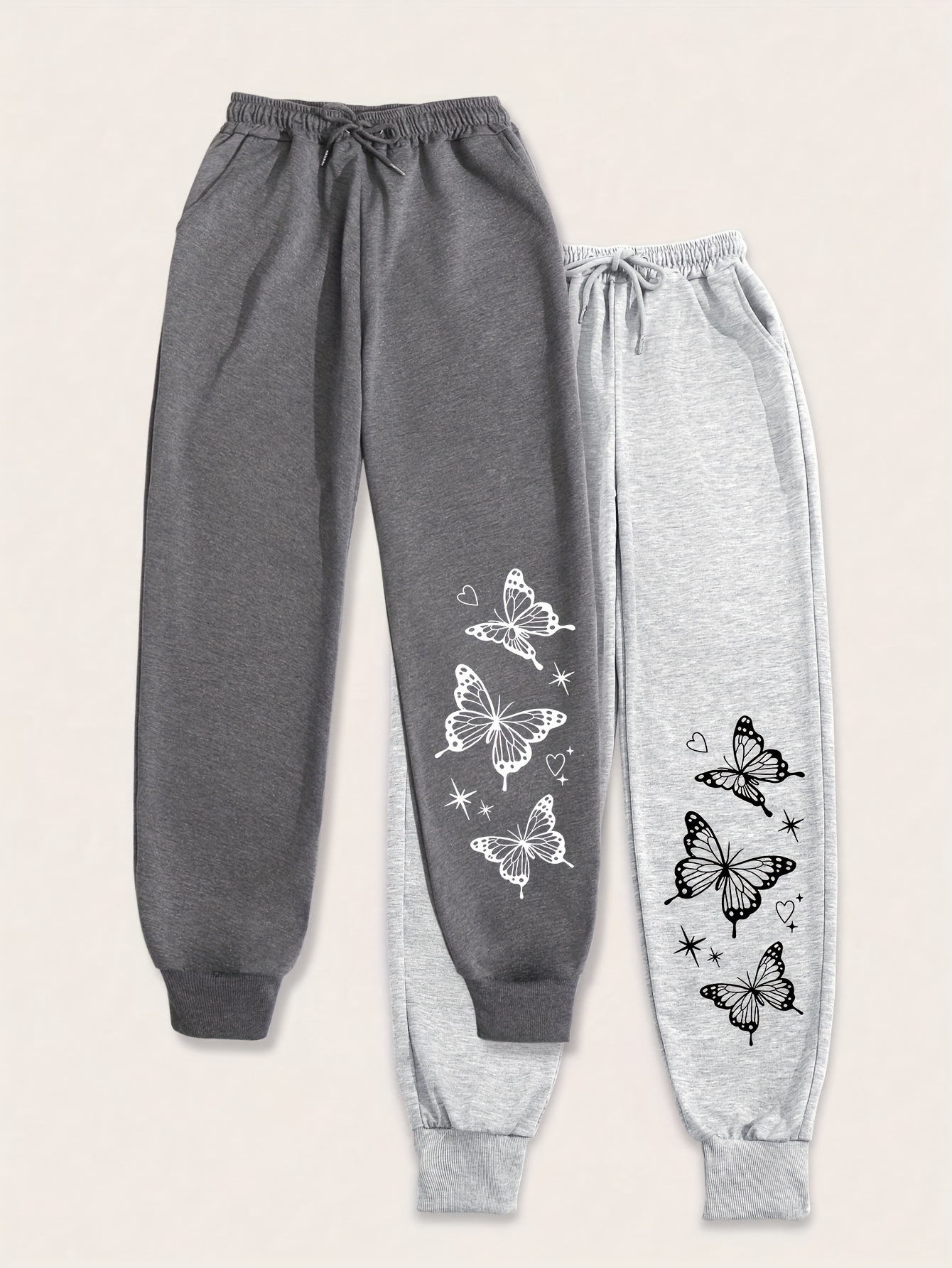 超可爱 butterfly sweatpants sold on Temu United States パンツ