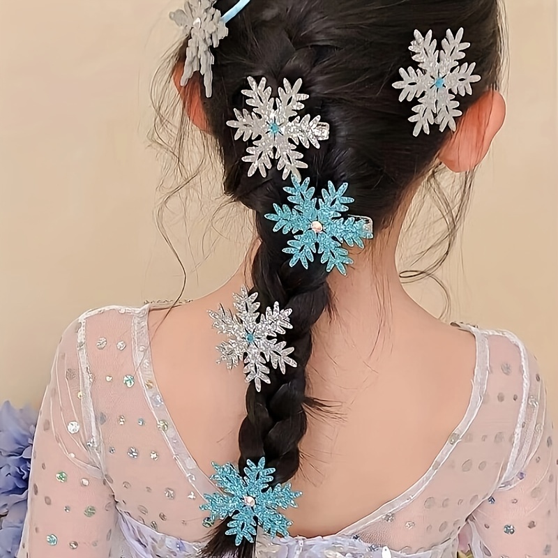 2pzas Pinzas Pelo Nieve Accesorios Decorativos Cabello - Temu