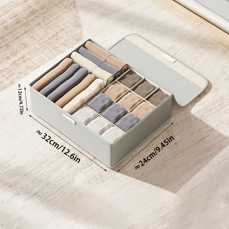 Stylish Oxford Cloth Flip Underwear Storage Box