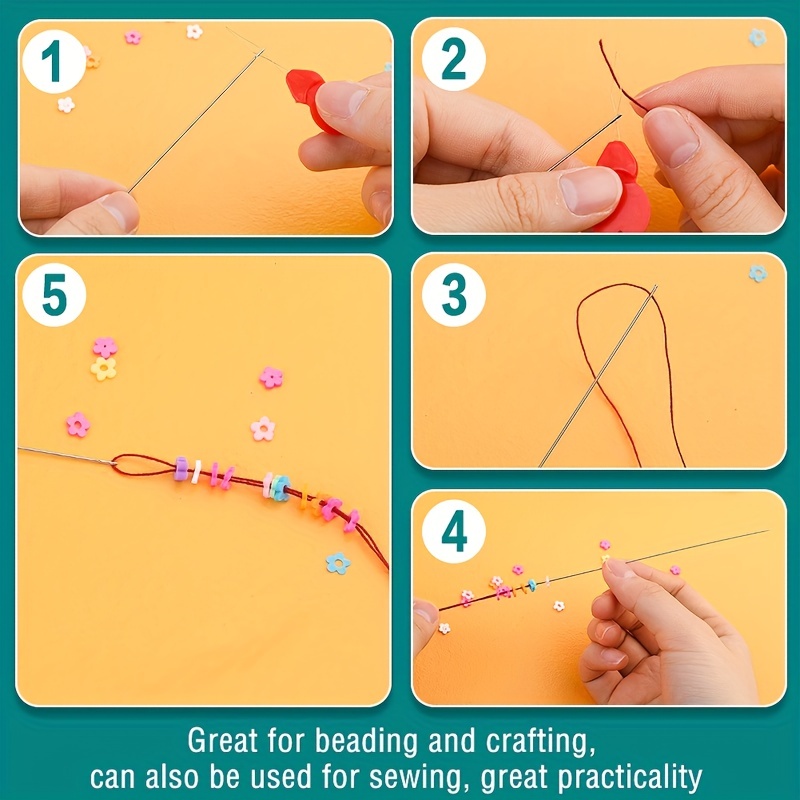 Beading Needles Set seed Beads Needles Long Straight And Big - Temu