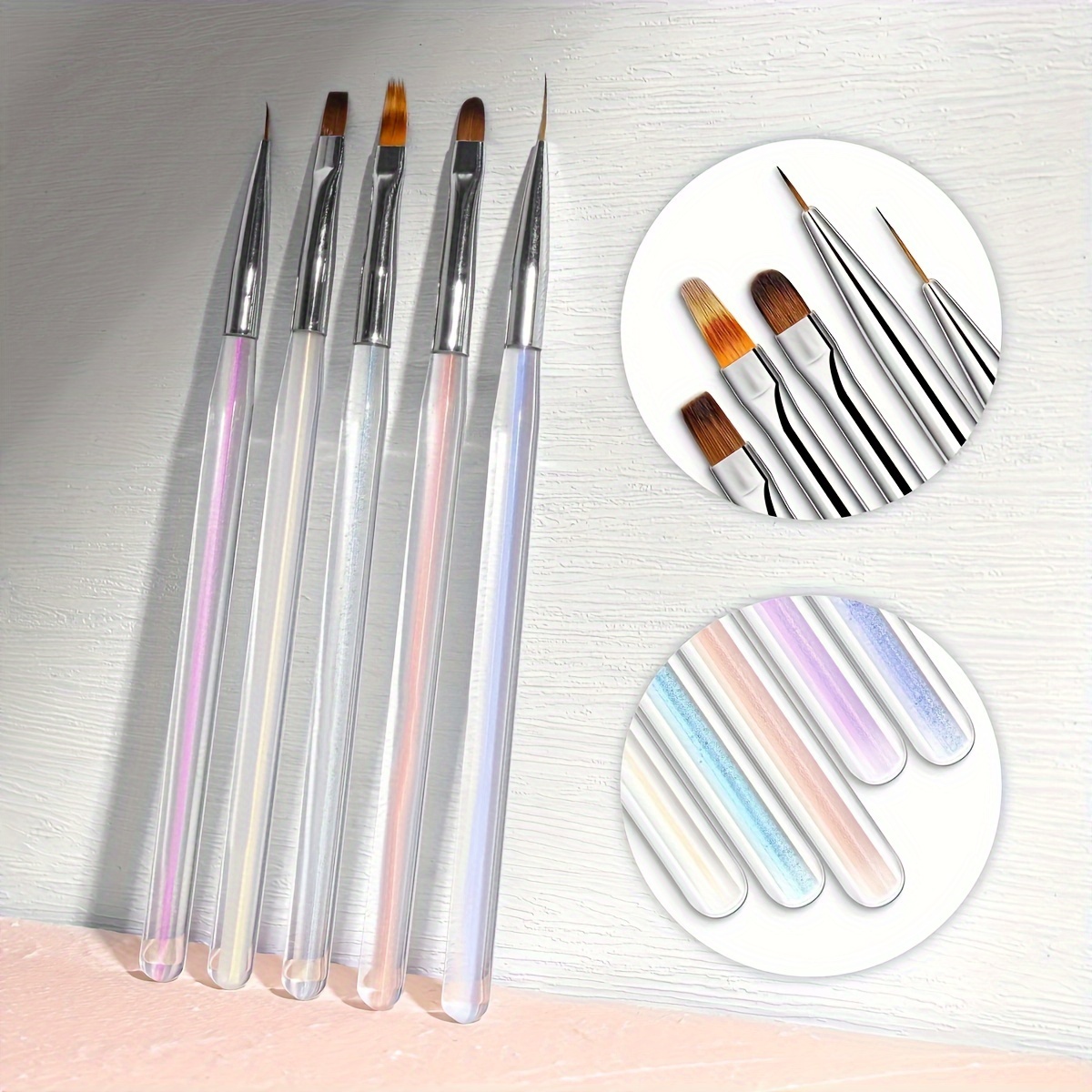 Professional Nail Art Brushes And Pens Set Includes Nail - Temu