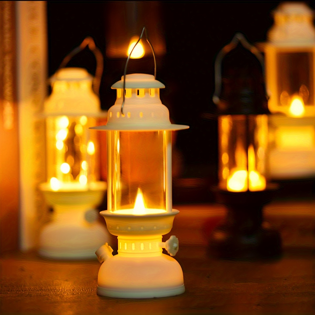 Vintage Wind Lamp Mini Small Night Light Led Candle Light - Temu
